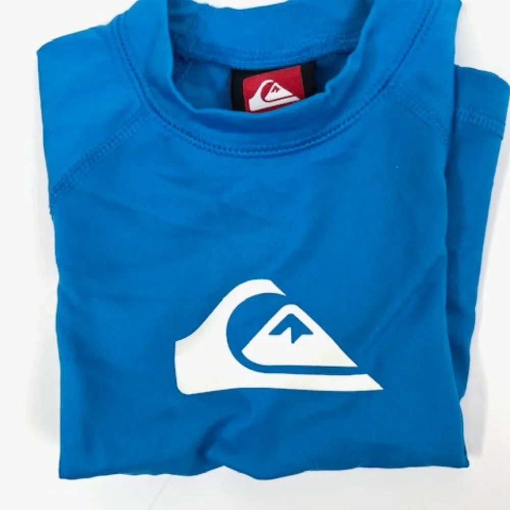 Quiksilver Toddler Short-Sleeve Rashguard Surf Shirt with UPF 50+ Sun Protection
